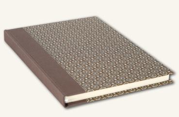 Notizbuch braun kleine Blümchenabstrakt